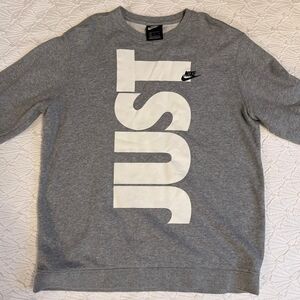 Nike Men's Gray Crewneck Sweater
